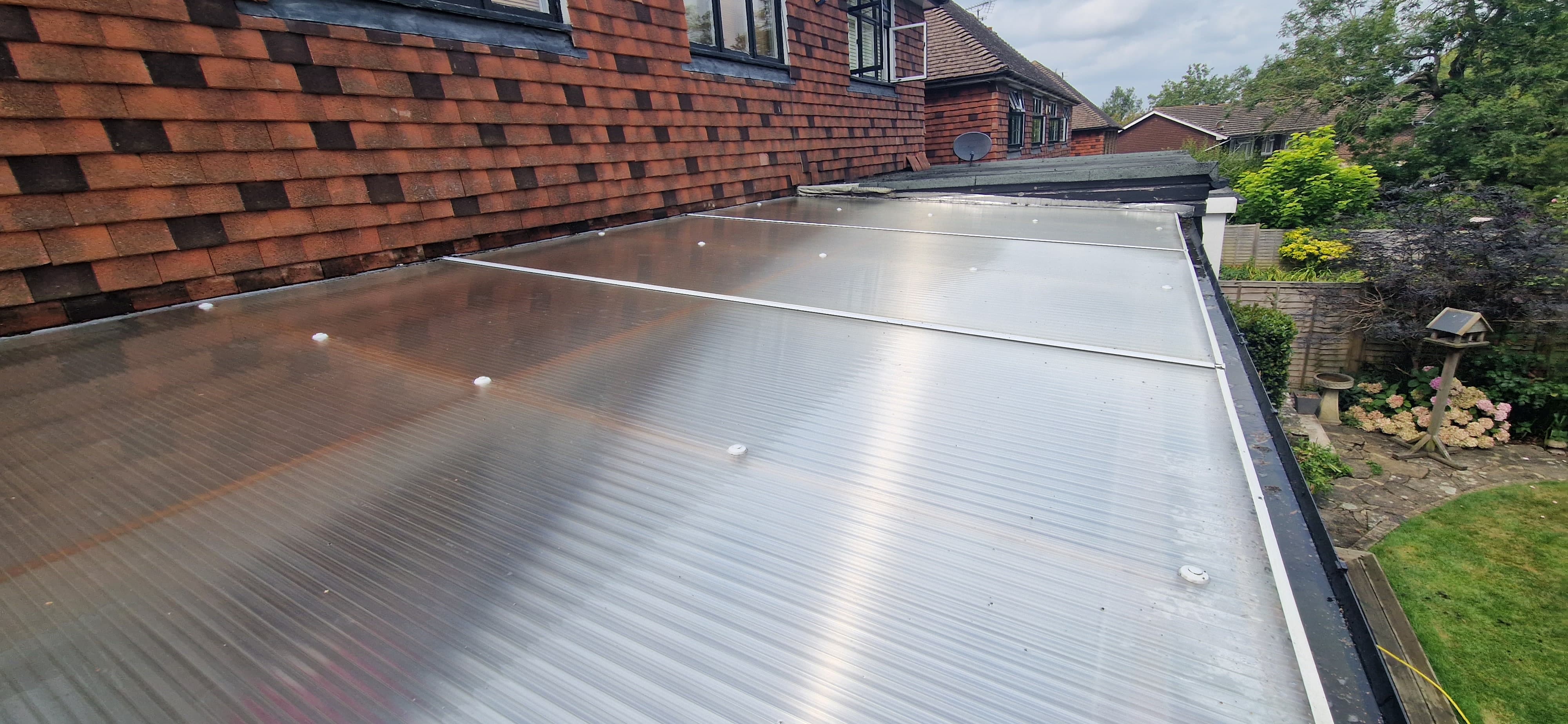 Roof after cleaning